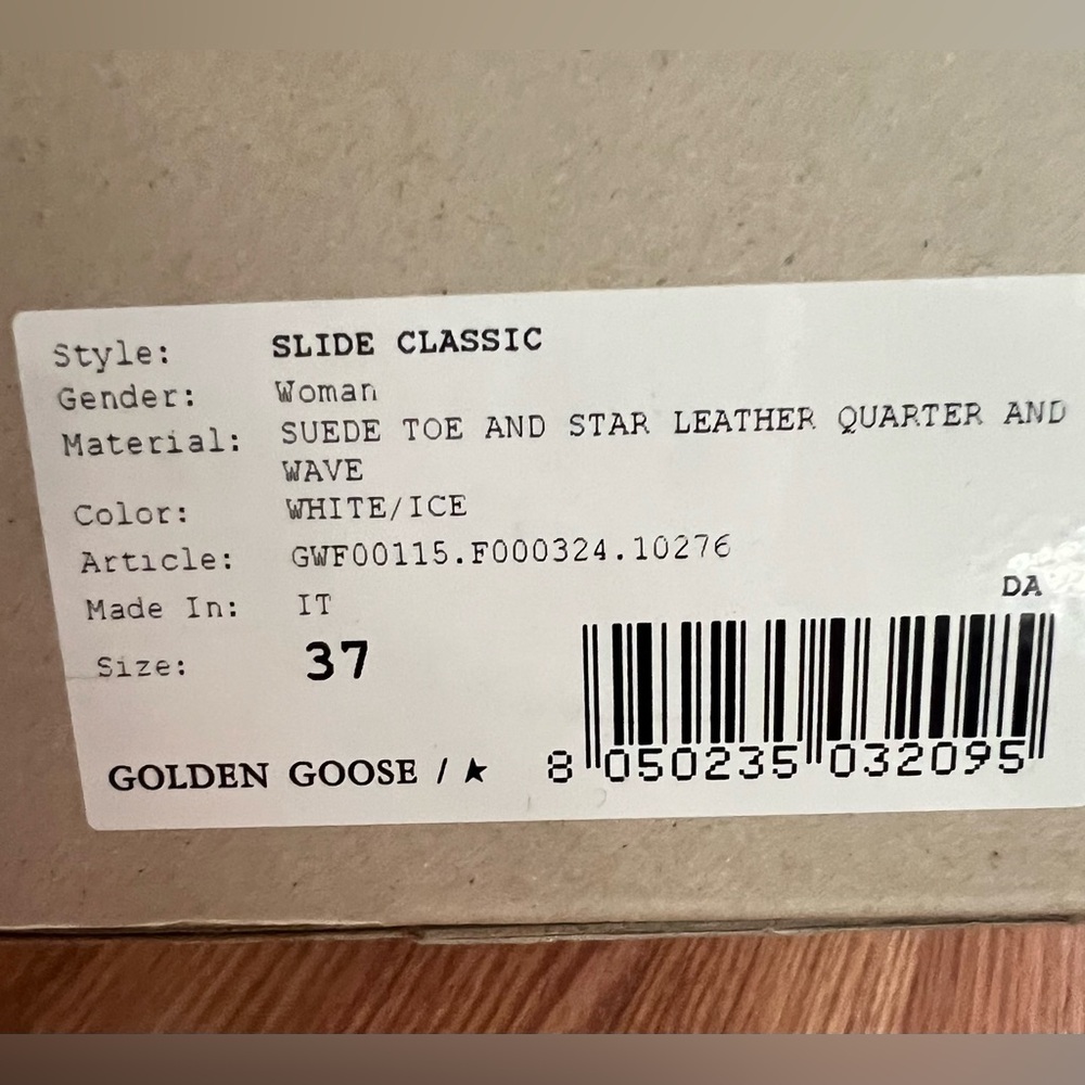Golden Goose Women's Classic Slide White/Ice Size 37 - Picture 7 of 7
